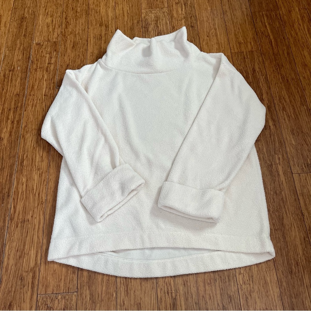 LOFT Cream Cowl Neck Sweater